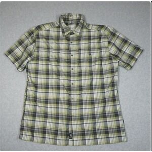 Kuhl med. Mens Short Sleeve Button Up Plaid Shirt Outdoor Casual‎